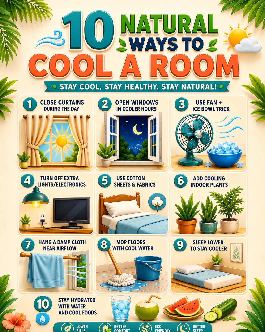 Beat the Heat Naturally: 10 Smart Ways to Cool Your Room Without Expensive AC - visual detail 1