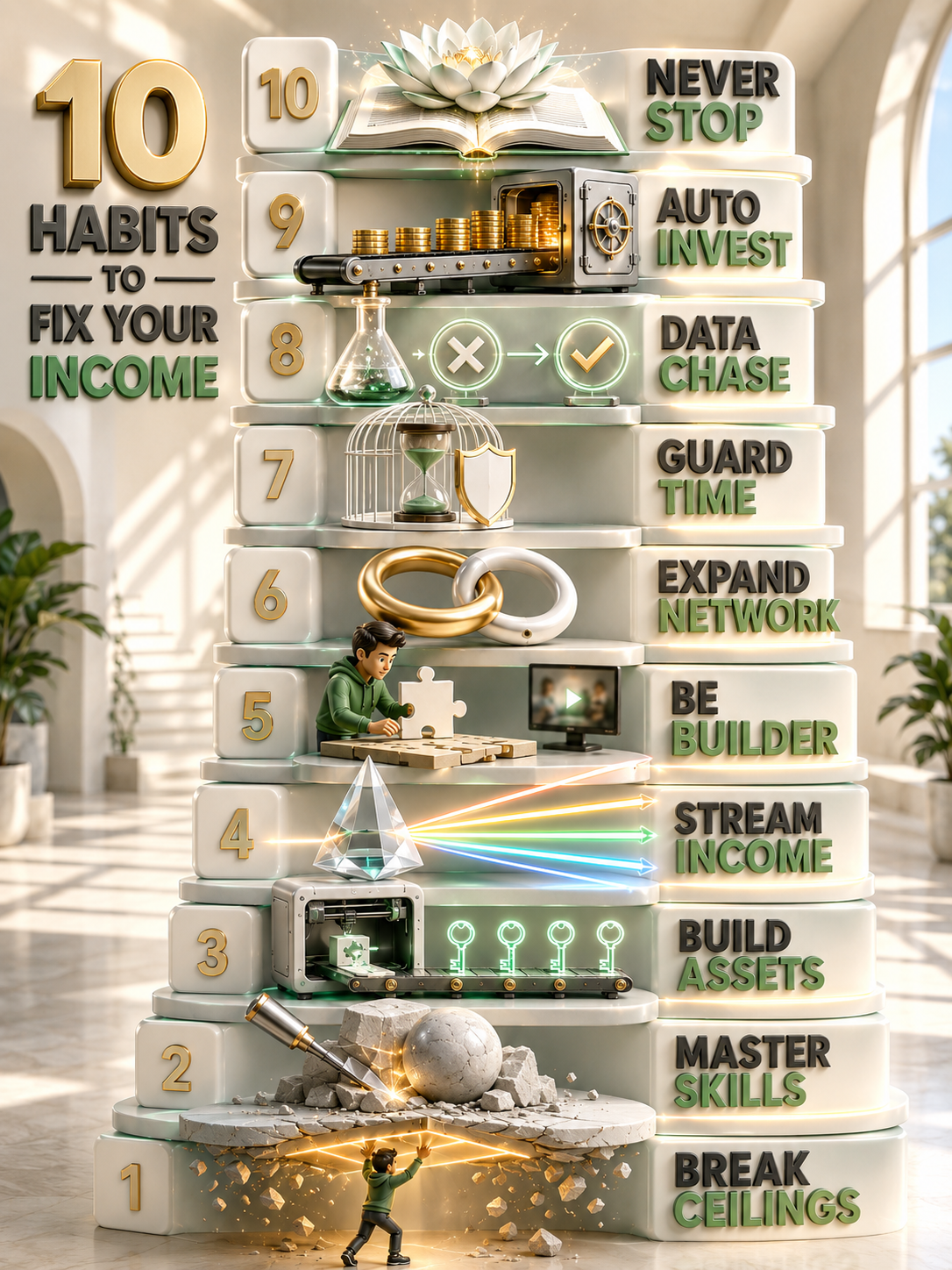 Crush Your Income Problem: Top 10 Habits for Lasting Financial Growth - visual detail 1