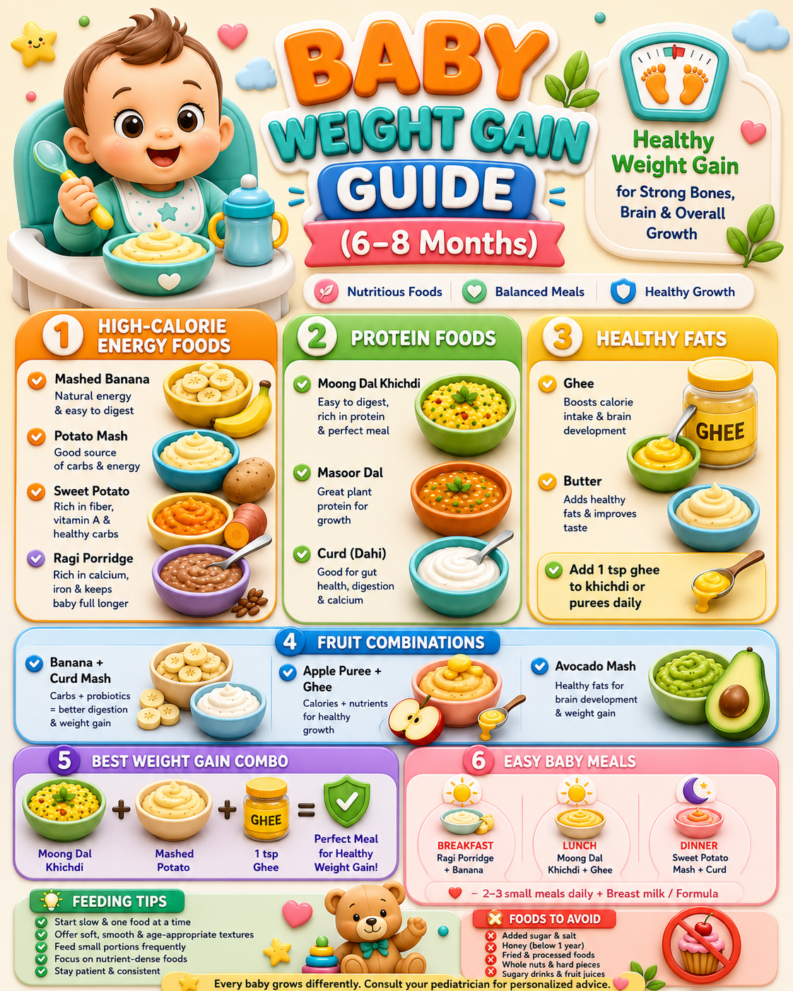 👶🍼 Your Ultimate Guide to Baby Weight Gain (6-8 Months): Nutrient-Packed Foods & Feeding Strategies for Healthy Growth - visual detail 1