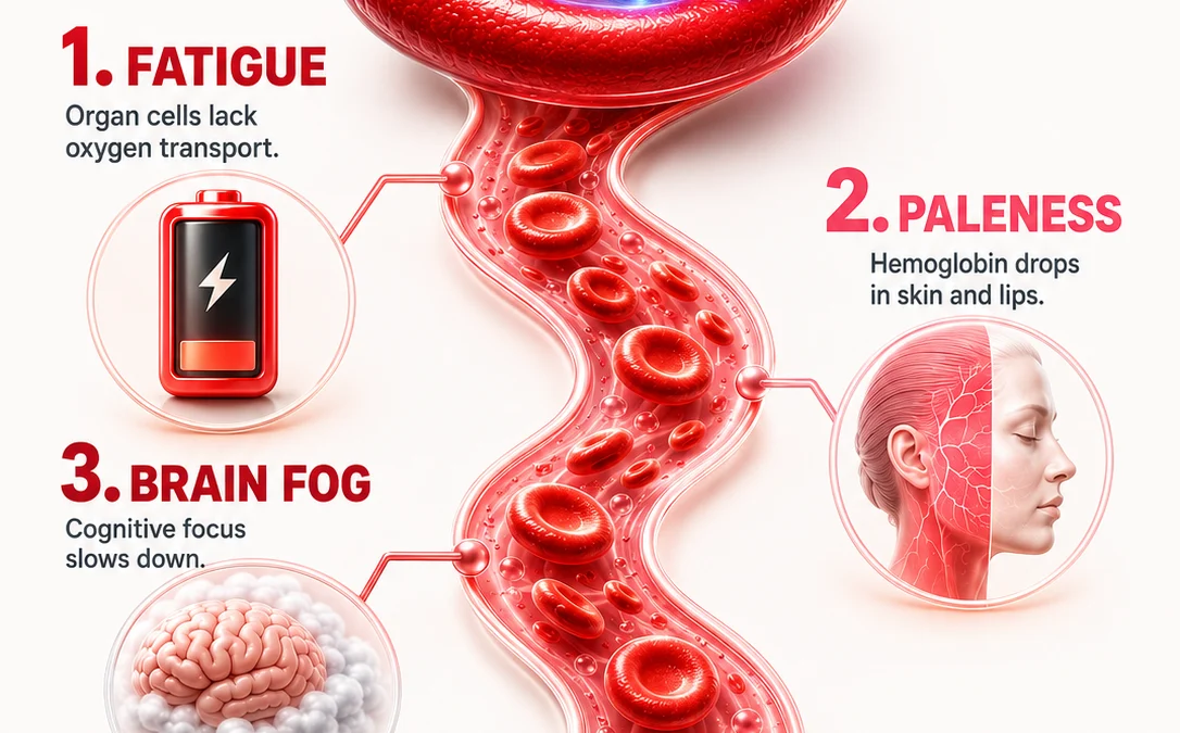 Spotting Low Iron Deficiency Symptoms: Your Natural Energy Recharge Guide - visual detail 1