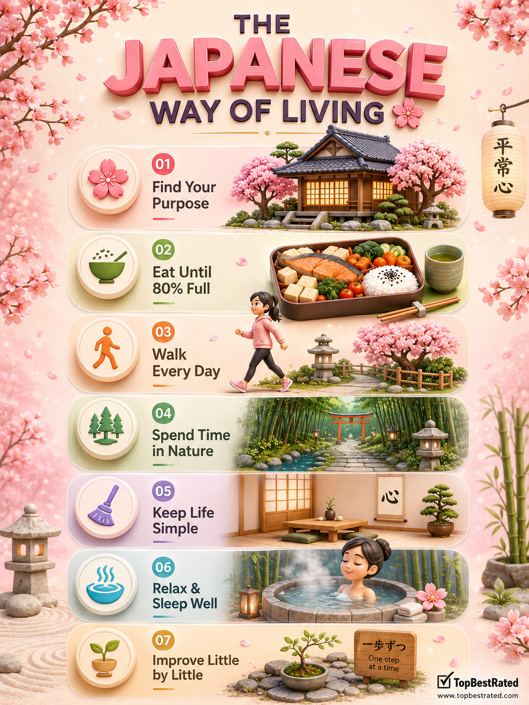Discover the Japanese Way of Living: 15 Timeless Habits for a Healthier, Happier, and More Balanced Life - visual detail 1