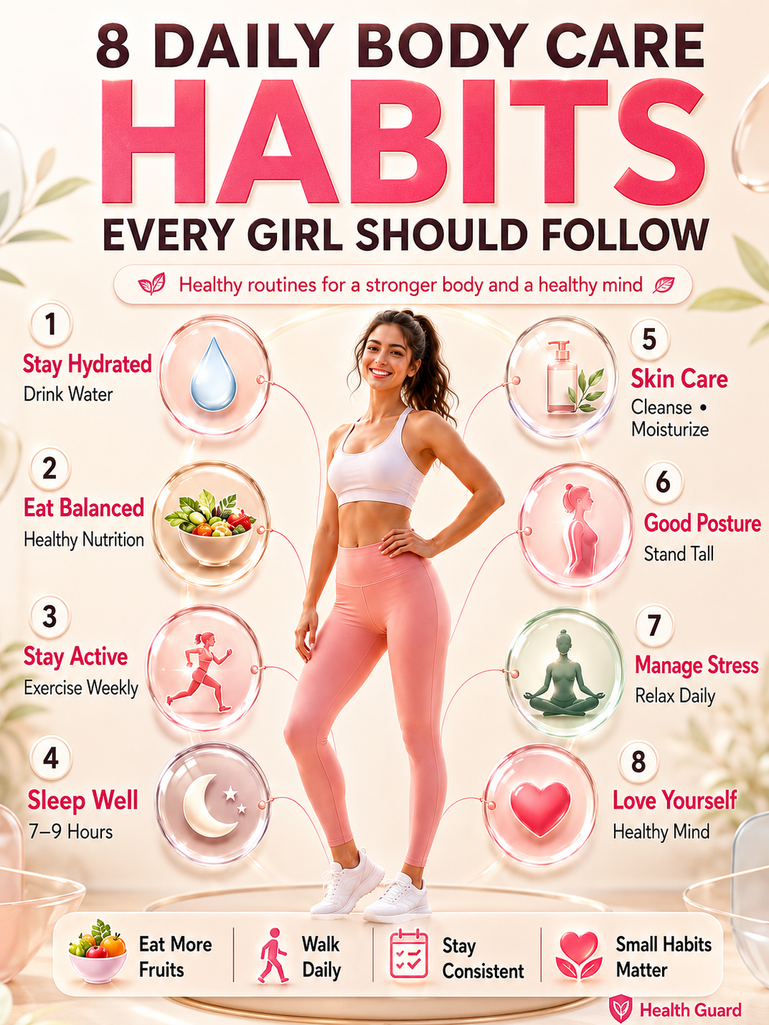 🌸 8 Essential Girls' Body Care Tips for Amazing Health, Fitness & Confidence! - visual detail 1