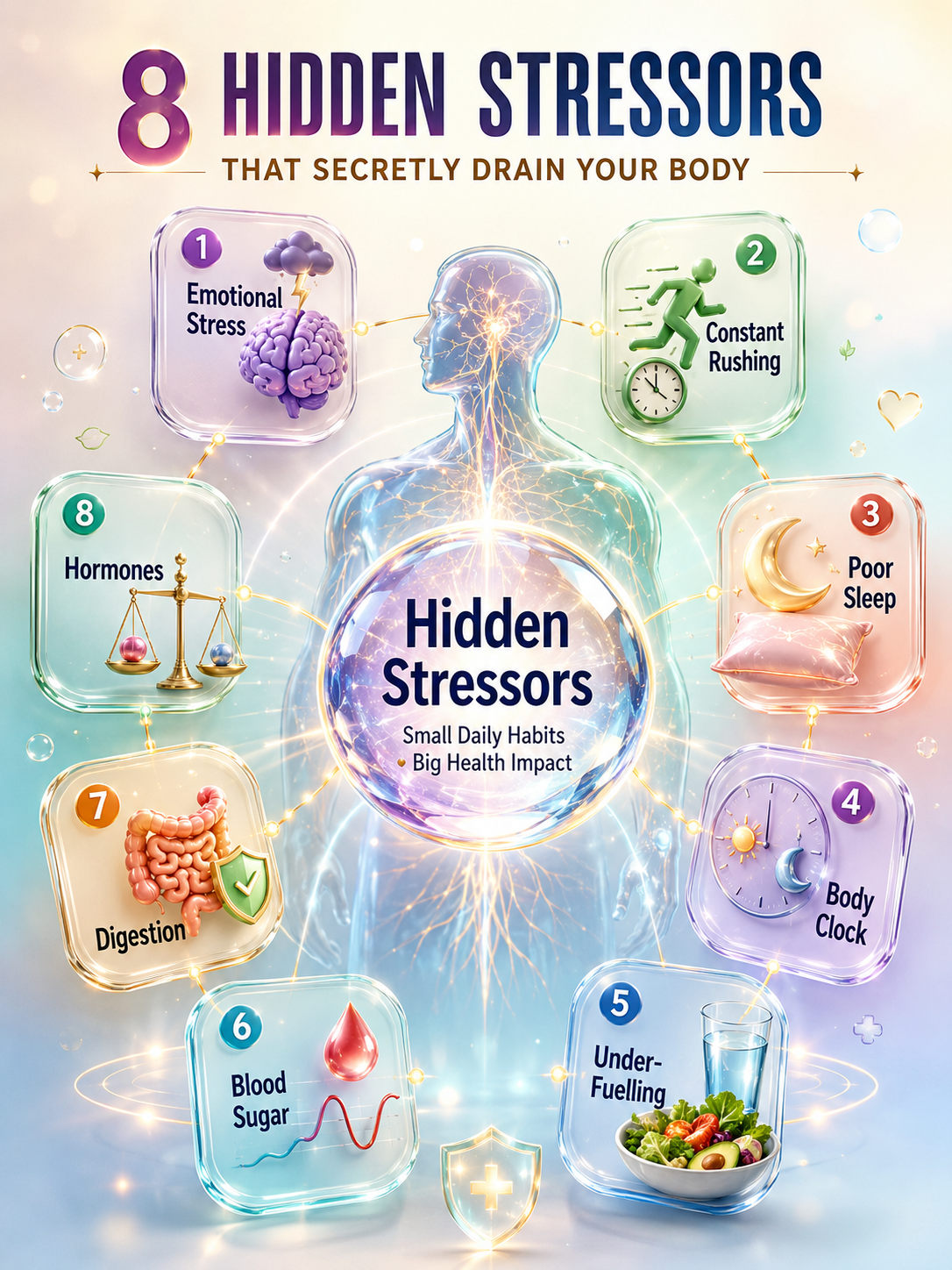 🚨 8 Hidden Stressors Secretly Draining Your Energy & Health Daily - visual detail 1