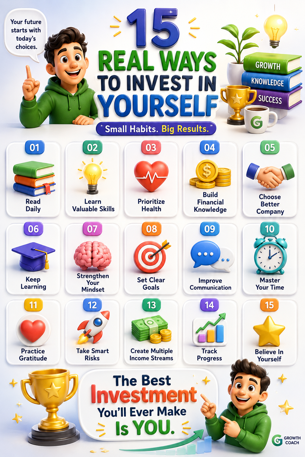 🚀 15 Powerful Ways to Invest in Yourself for a Brighter Future - visual detail 1