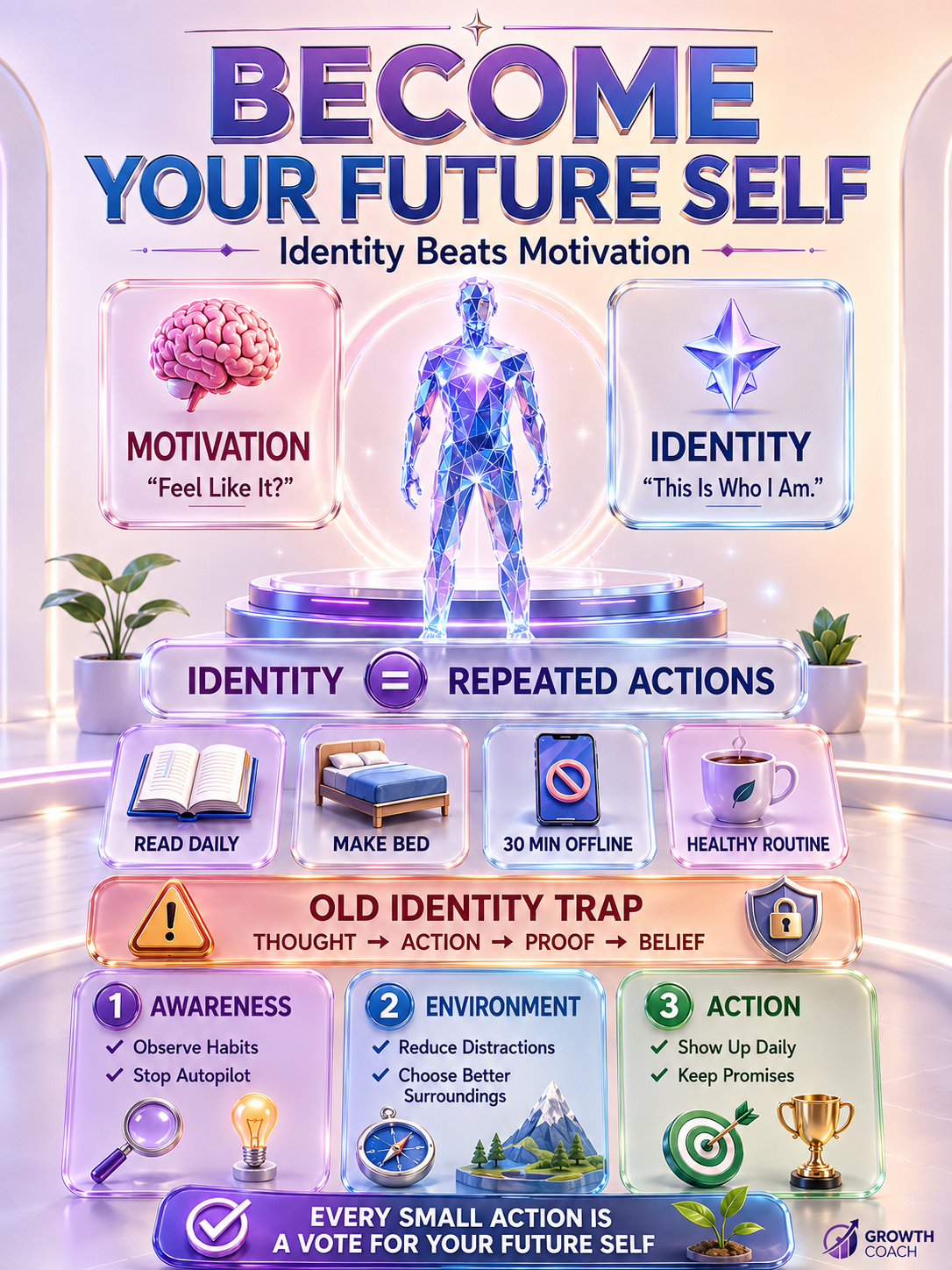 Stop Wasting Your Life: Become Your Future Self with Identity-Based Habits - visual detail 1