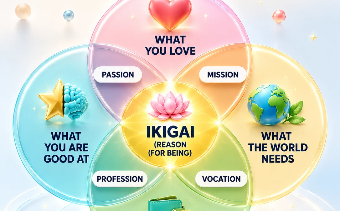 🌸 Unlock Your Ikigai: Discover Your True Life Purpose and Career Fulfillment Today 🎯 - visual detail 1