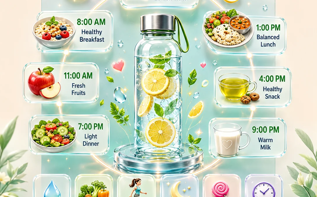 Unlock Your Best Self: 10 Essential Daily Diet Plan Tips for Natural Energy, Glow, and Fitness - visual detail 1