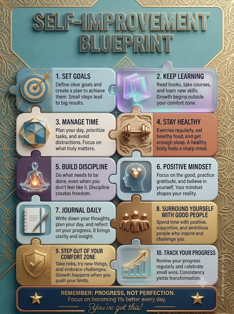 🚀 The Ultimate Self-Improvement Blueprint: 10 Actionable Habits for Daily Growth 🌟 - visual detail 2