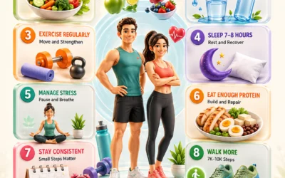 Unlock Your Best Self: 10 Simple Rules for a Healthy & Fit Life - visual detail 1