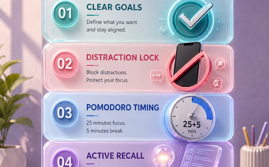 📚 Ultimate Guide: How to Stay Focused While Studying & Maximize Productivity 🚀 - visual detail 1