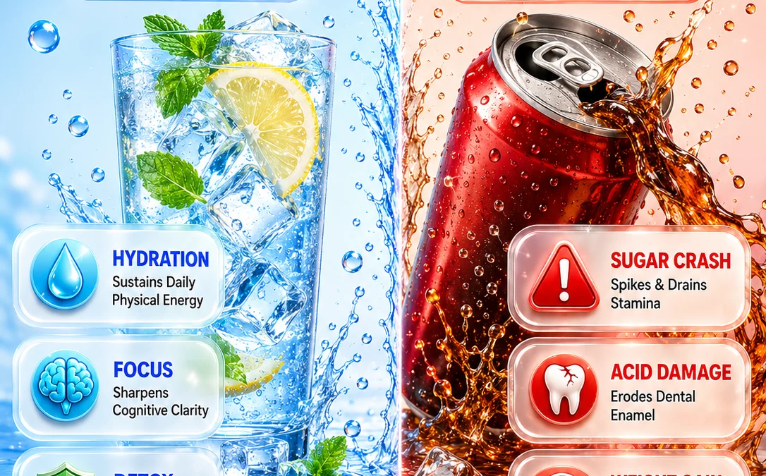 Water vs. Soda: Unveiling the Real Impact of Your Daily Drink Choice - visual detail 1