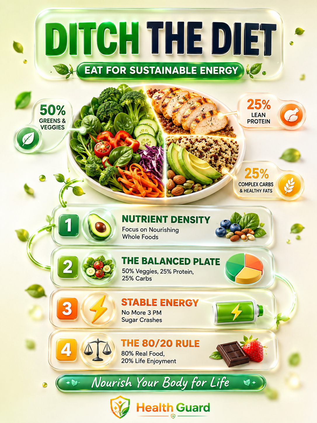 Ditch the Diet: Unlock Sustainable Energy with Real Food Habits - visual detail 1