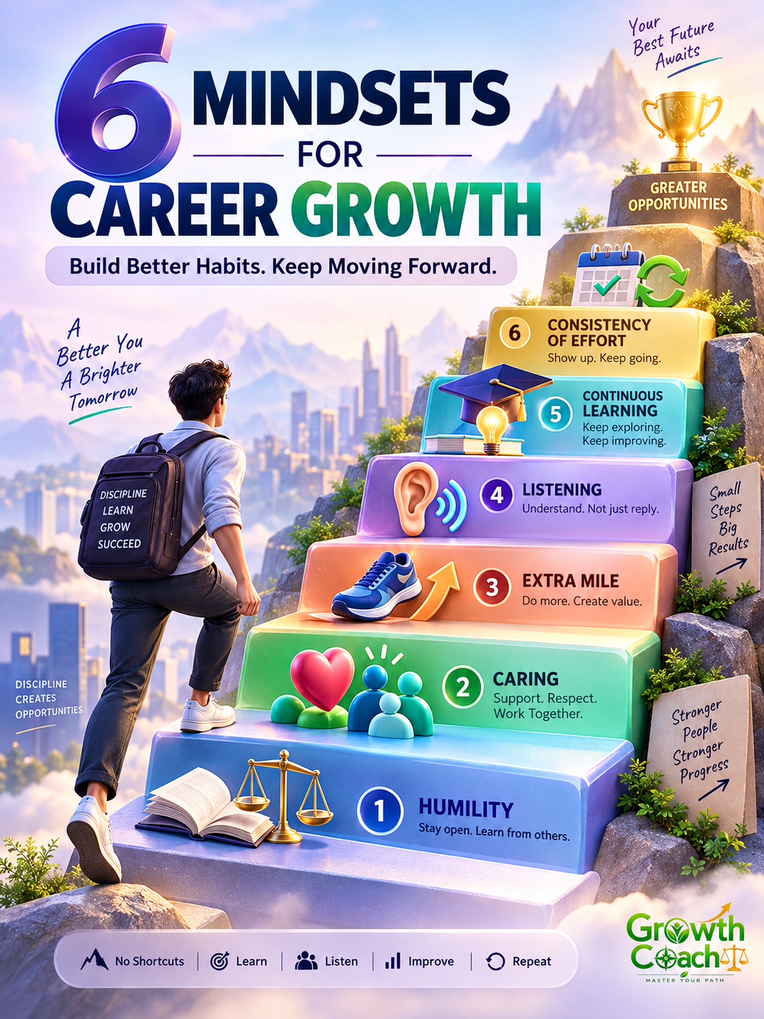 🚀 Unlock Your Career Potential: 6 Essential Mindsets for Non-Stop Growth 🌱 - visual detail 1