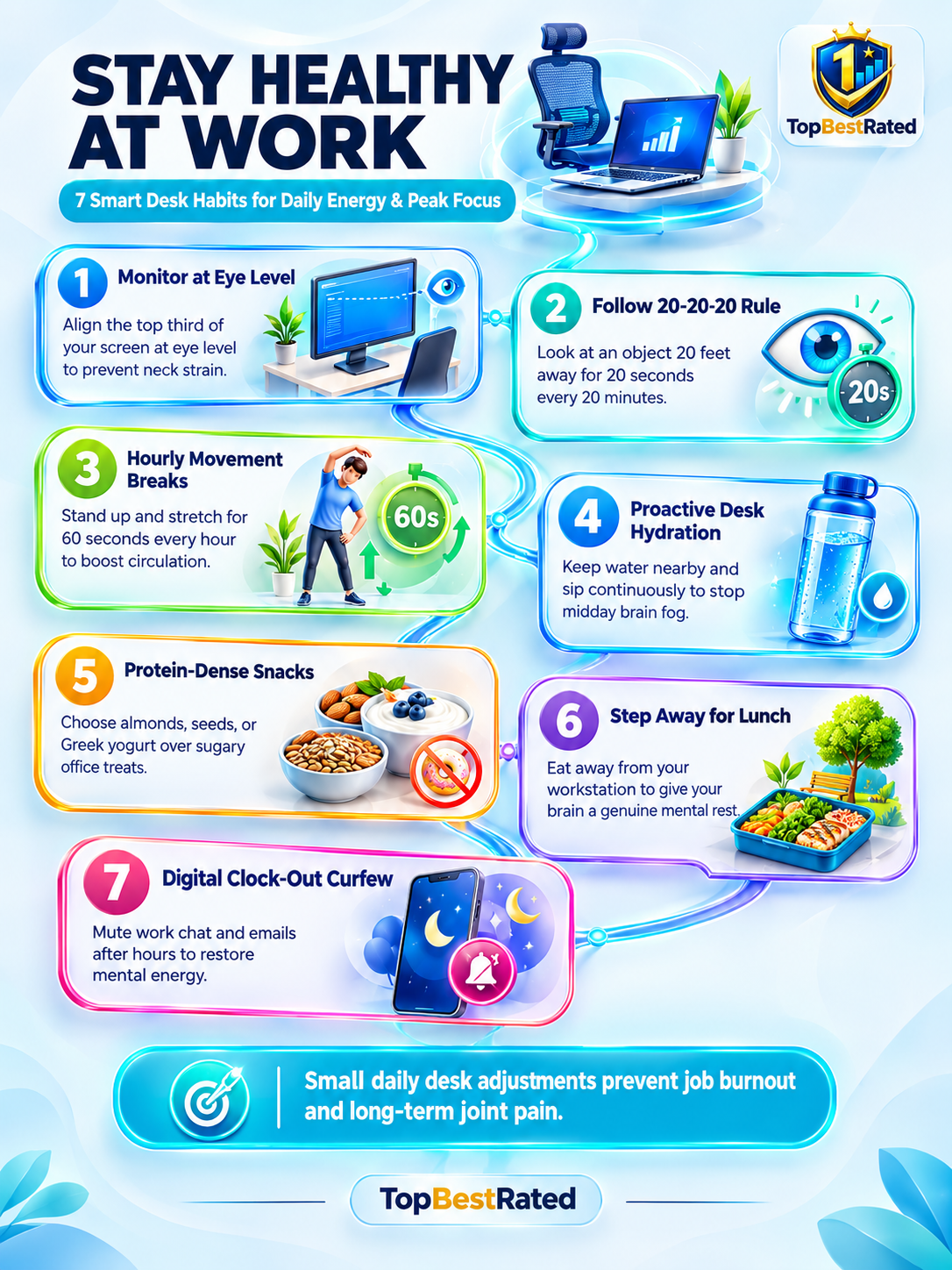 7-smart-desk-habits-stay-healthy-at-work-topbestrated.webp Boost Your Workday Energy: 7 Smart Desk Habits for Peak Health & Focus - visual detail 1