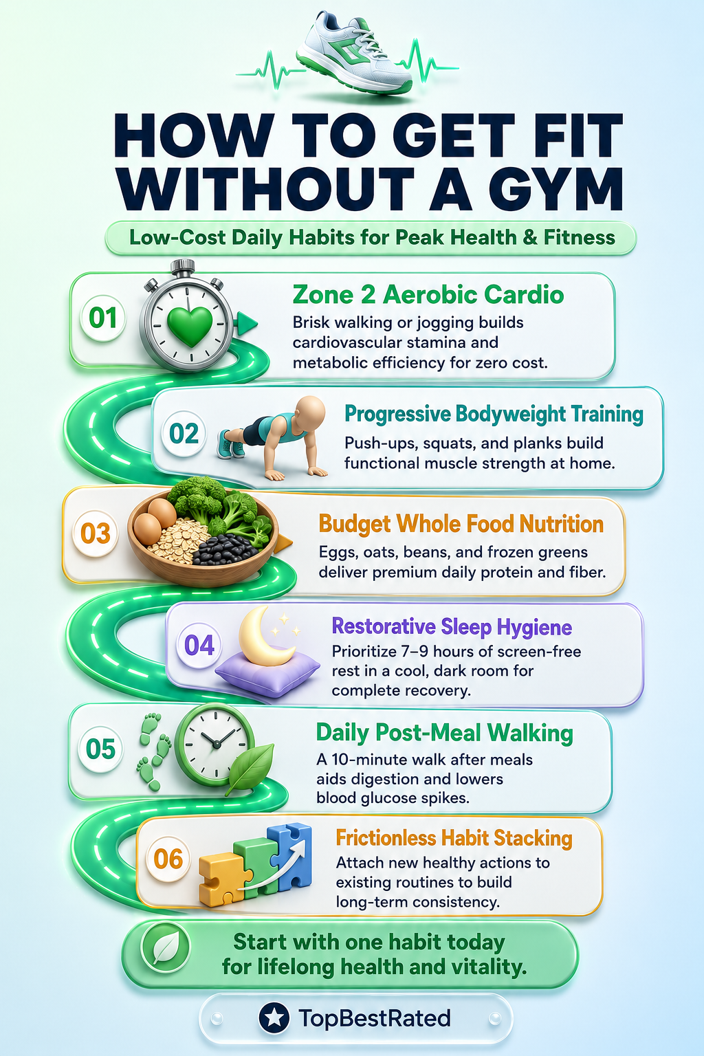 How to Get Fit Without a Gym: 6 Low-Cost Healthy Habits 💪 Get Fit Without a Gym: Unlock Your Best Health with Low-Cost Habits 🏃♂️ - visual detail 1